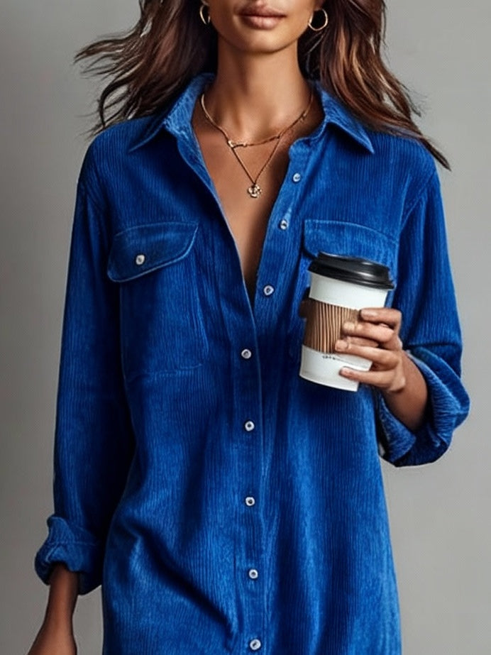 Robe en velours côtelé | Élégance décontractée au quotidien