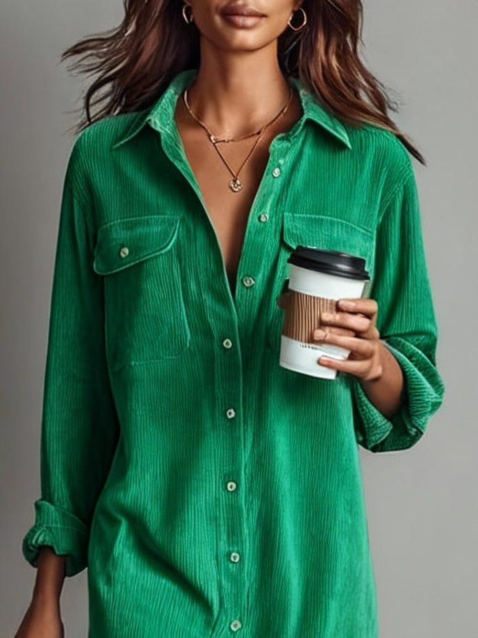 Robe en velours côtelé | Élégance décontractée au quotidien