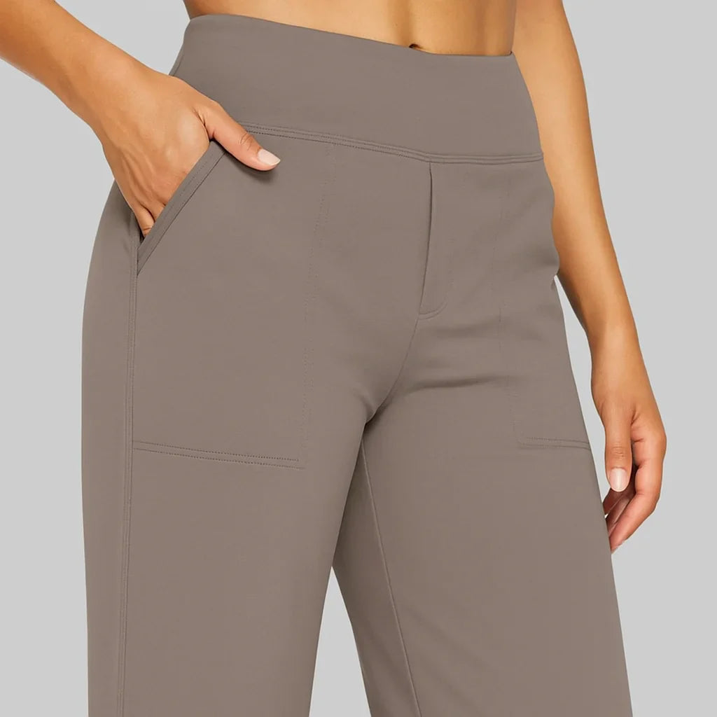 Pantalon droit extensible | Liberté de mouvement et élégance naturelle 